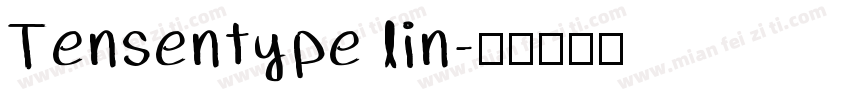 Tensentype lin字体转换